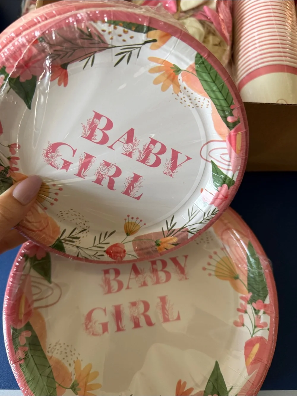 301 Pc Baby Girl Shower Party Decorations - 50 Guests